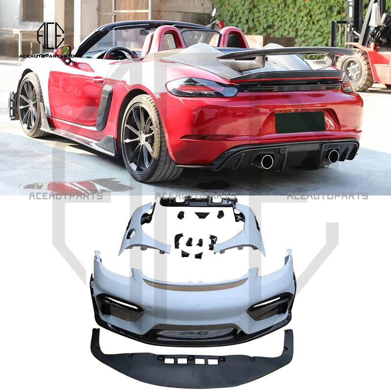2016-2022 Gt4 Rs Body Kit Per Porsche Boxster Cayman Gt4 Rs Tuning Kit Per Porsche 718 Gt4 Rs Body Kit
