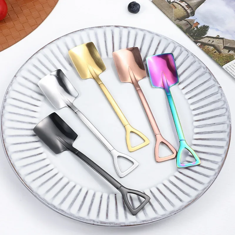 Demitasse Espresso Spoons,Stainless Steel Coffee Dessert Spoon Ice Cream Scoop for Stirring Drink Milkshake Kitchen Accessories