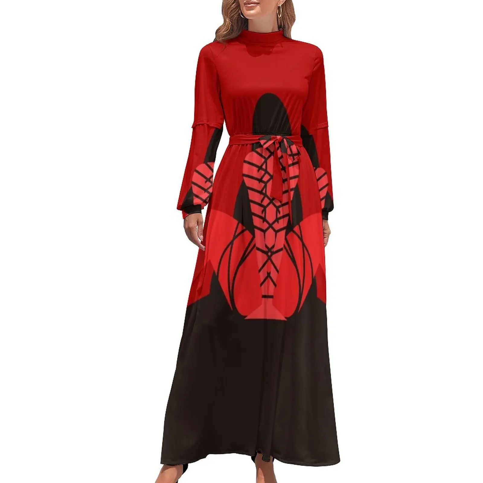 thumbnail image 1 of Vestido largo de bondage shibari para chica, vestidos para eventos especiales, vestidos de manga larga, vestidos de mujer verano 2024, falda de mujer, 1 of 5