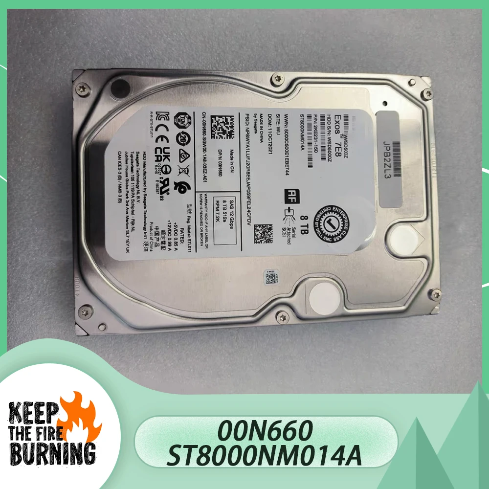 

For Dell 8TB SAS 3.5'' 12G 00N660 ST8000NM014A Server Hard Drive HDD
