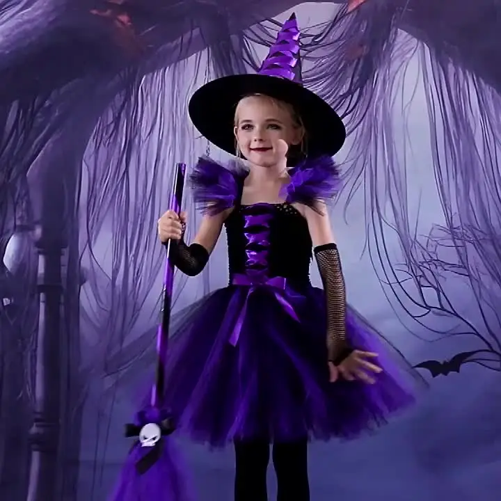 Disfraz De Bruja Para Niñas, Disfraz Mágico Para Niños, Traj | Cuotas