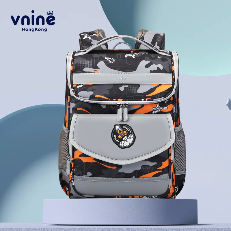 

VNINE Girls' School Bag New Super Light Spinal Protection Backpack for Children in Grades 1 to 6, Boys
