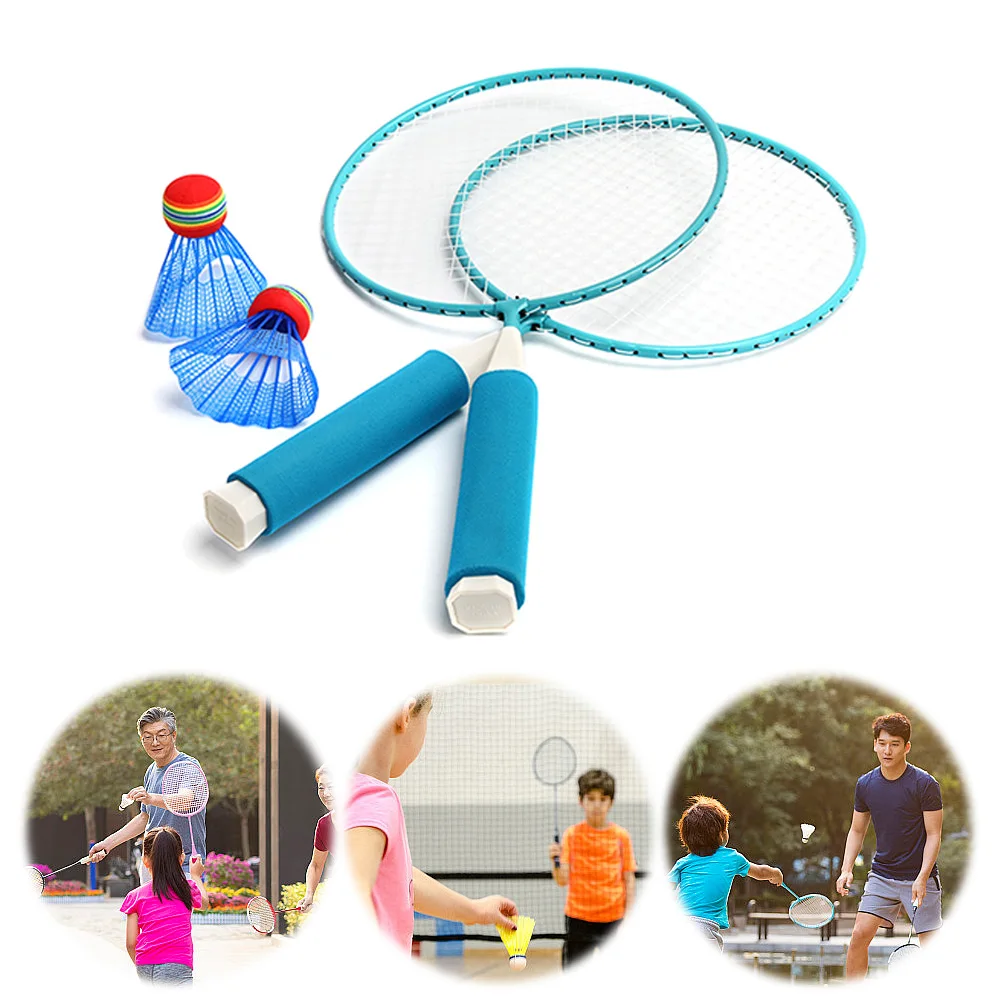 Badminton Racket Set 2 Shuttlecocks for Kids Indoor/Outdoor Sport Game
