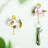 Vintage Creative Clothes Hook Wall-Mounted Non-Slip Towel Hanger Resin Rose Flower Design Key Hook for Hallway 3