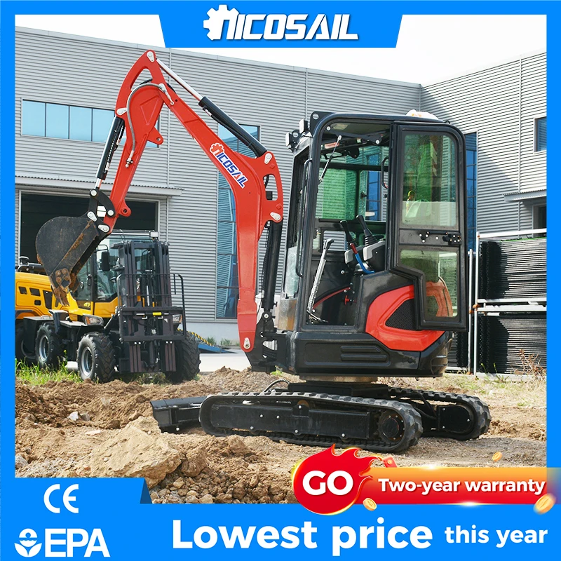 2100kg Mini-Bagger mit Optionalem LaiDong3850 Motor, Einfache Bedienung - Anpassbar