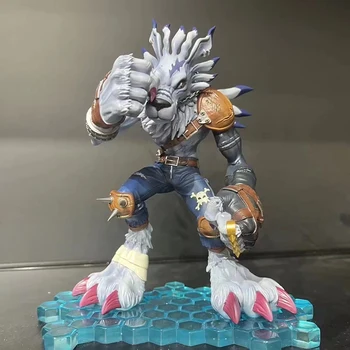 new Bandai Digimon Adventure Were Garurumon Metal Greymon PVC Anime Figure Model Collecile Action Toys gifts 1