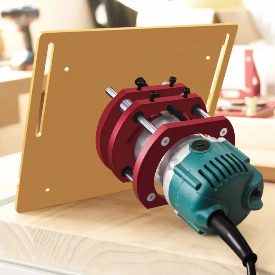 Fafeicy Professionelles Router-Lift-Kit 51 Mm Höhenanpassung für 64-66