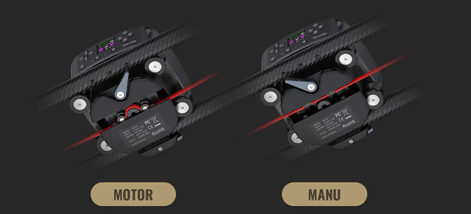 Zeapon AXIS 80Pro 100Pro 120Pro Multi-axis Motorized Slider Carbon Fiber Camera