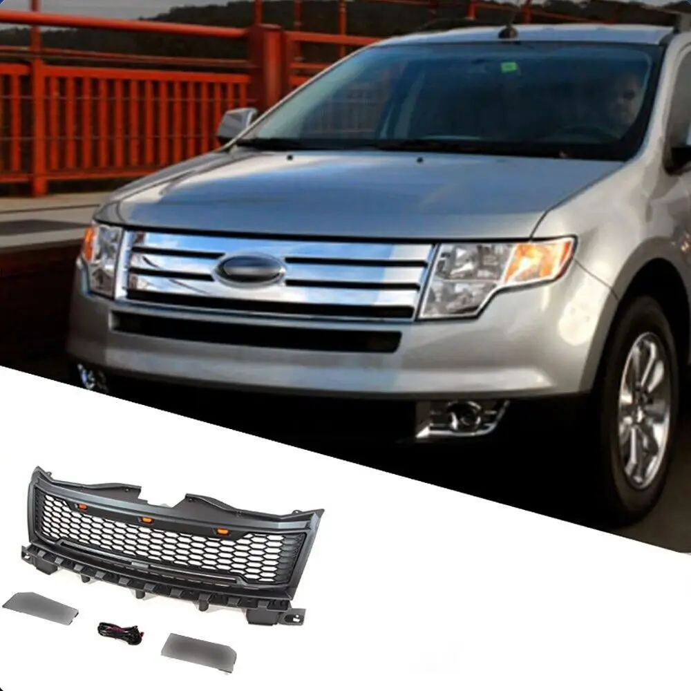 

Черный передний бампер для решетки радиатора FORD EDGE 2007-2011 с лампочками светодиодный