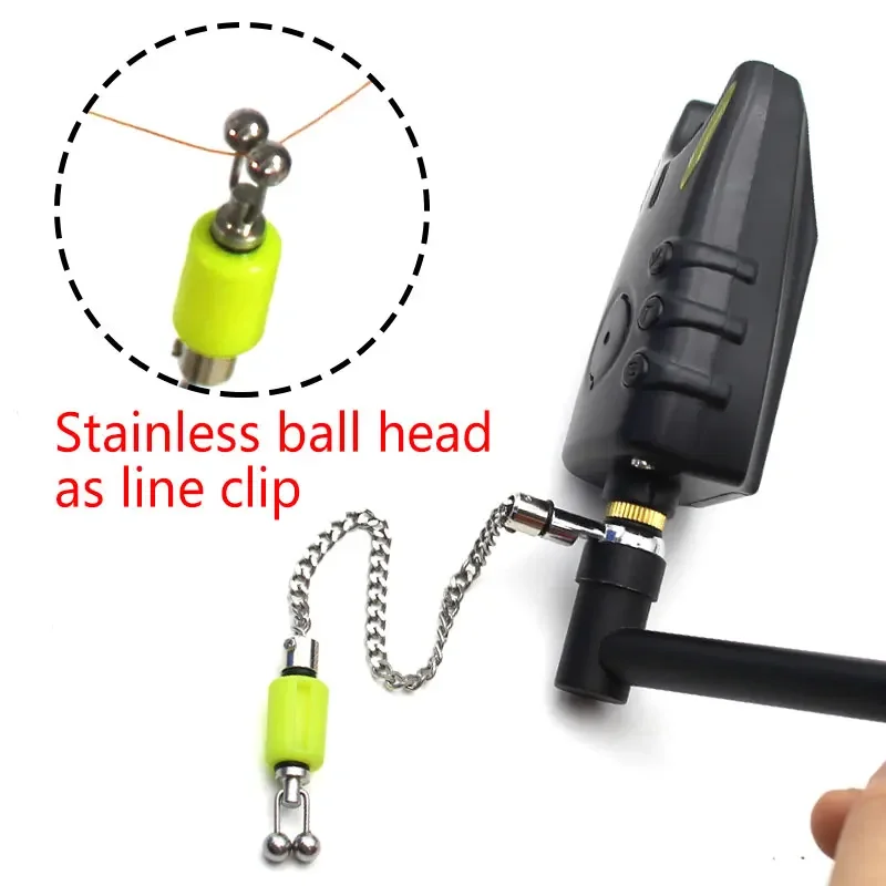 Clip ligne et bobine nylon pour alarmes pêche carpe - Accessoire indicateur de touches