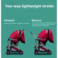 2025 nouveau Style poussette bébé à quatre roues poussette de bébé pliable légère avec fonction bidirectionnelle 5