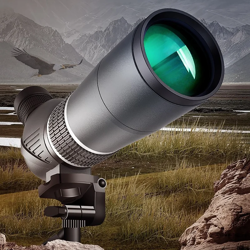 

Monocular Zoom HD Telescope Long Range Prismatic Bak4 Waterproof Anti-Fog Bird Watching Landscape Powerful Monocular