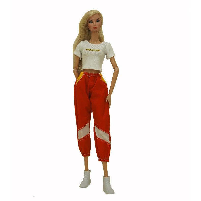 Mehrgelenkige Puppenkleidung, modisches Hosen-Set, 30 cm, Puppen-Outfit-Zubehör, trendige Puppenkleidung, Anzug für BJD-Puppen – Detail 22