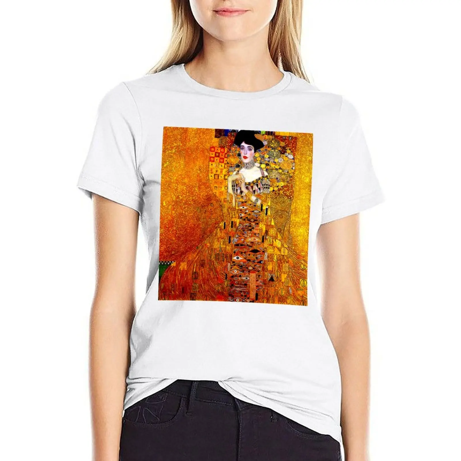 

LADY IN GOLD : Gustav Klimt 1912 High Definition Painting Print T-shirt