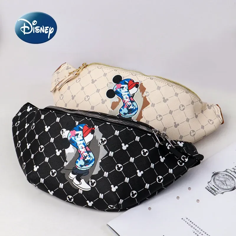 

Disney Mickey New Women's Waist Bag Luxury Brand Original Women's Crossbody Bag Cartoon Fashion Mini Children's Waist Bag