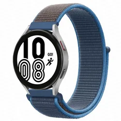 Premium Nylon Loop Watch Band - Versatile Multi-Size Strap for 22mm (Surf Blue 56)