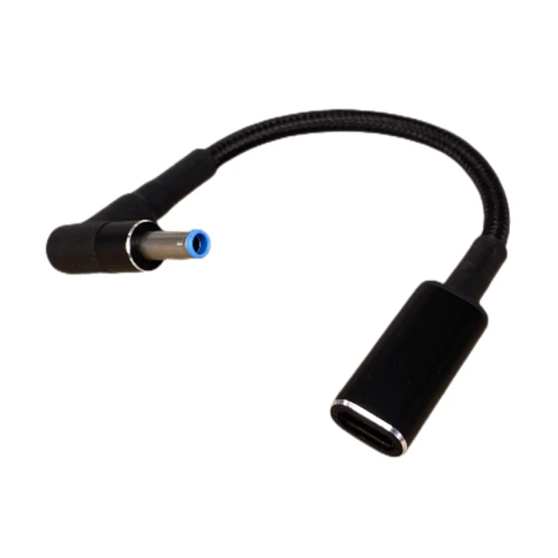 Hp ProBook 430 G3 450 G3 455 G3 470 G3 440 용 USB C타입 수 DC 플러그 3A 컨버터 노트북 충전 케이블 코드, 16cm, 4.5x3.0mm
