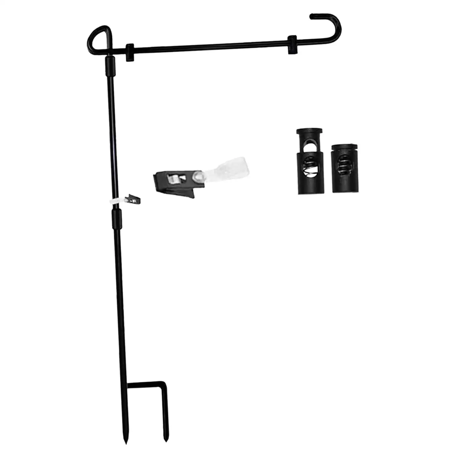 

Garden Flag Stand Flagpole Black Display Decorative Flags Pole Flag Pole Outside for Holiday Lawn Farmhouse Yard Seasonal Flags