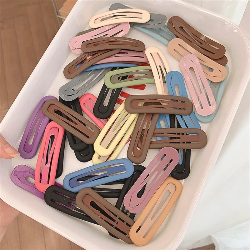 

Cute Square Hair Clip Candy Color Compact Bangs Barrettes Girl Fashion Side BB Hair Pins Women Make UP Tool Headwear