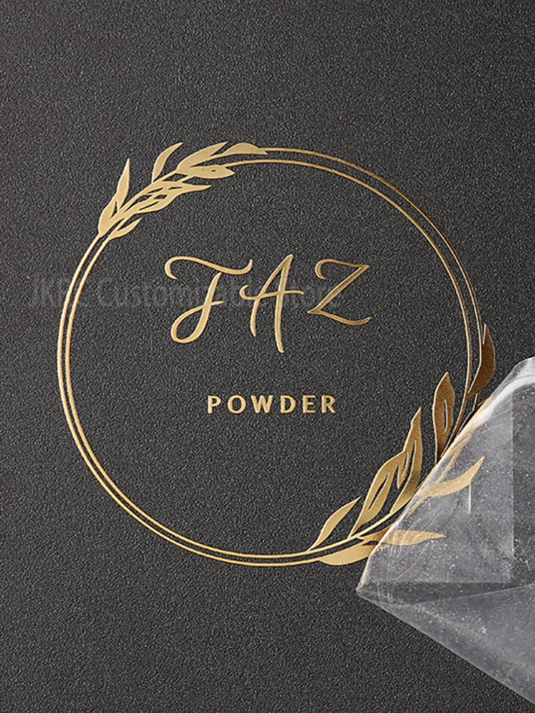 Transfer Sticker 3D gold transfer sticker shine silver metal crystal label self-adhesive brand personalized DTF print UV foil relief
