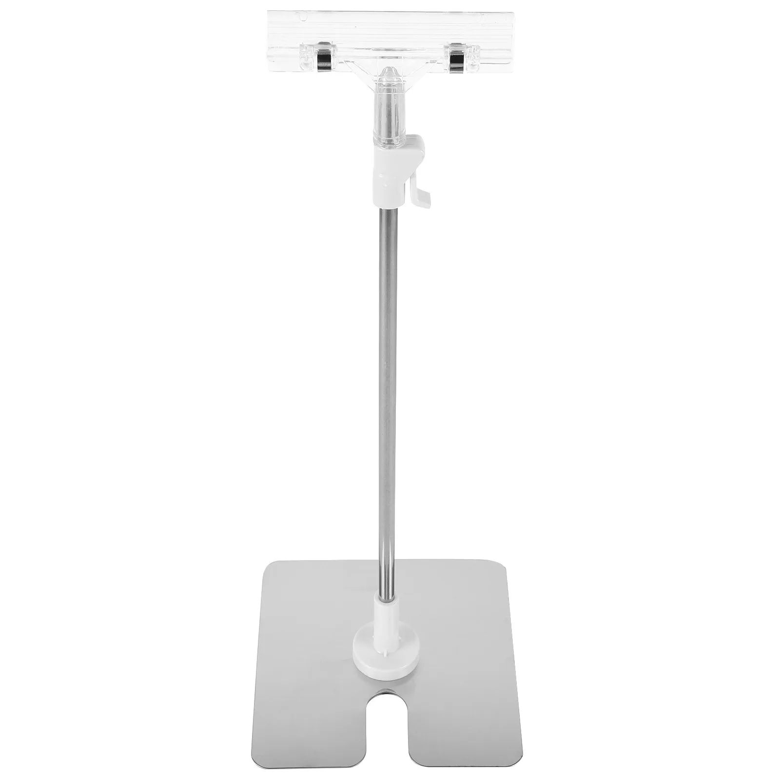 조절 가능한 스테인리스 스틸 포스터 스탠드, 헤비 듀티 플로어 스탠딩 사인 홀더 (포스터, 광고, 메뉴용), 모던 미니멀리스트 디자인