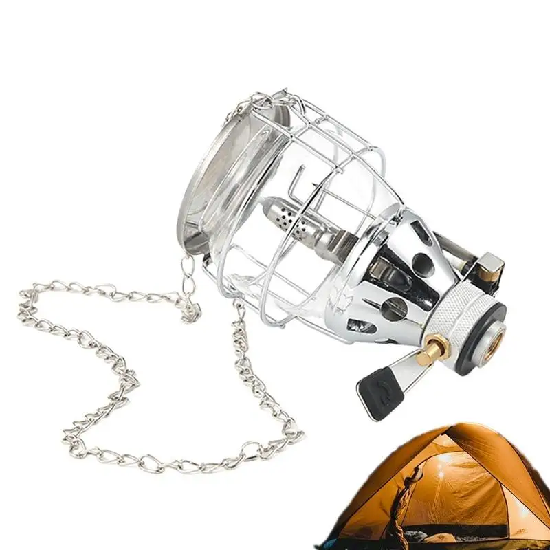 

Camping Lantern Storm Lantern Retro Lamp Reinforced Stainless Steel Lampshade Chain Design For Beach Hiking Fishing Picnic