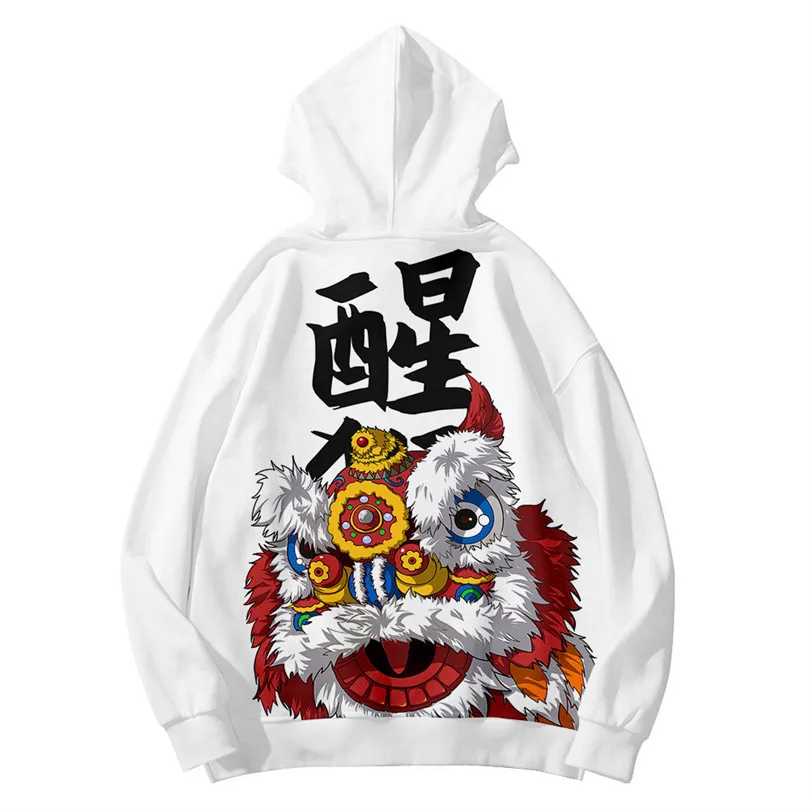 Warrior Spirit Hoodies Sweatshirt Samurai Digital Printing Hoodie Coat Boys Harajuku Cosplay Pullovers Sweatshirts For Men
