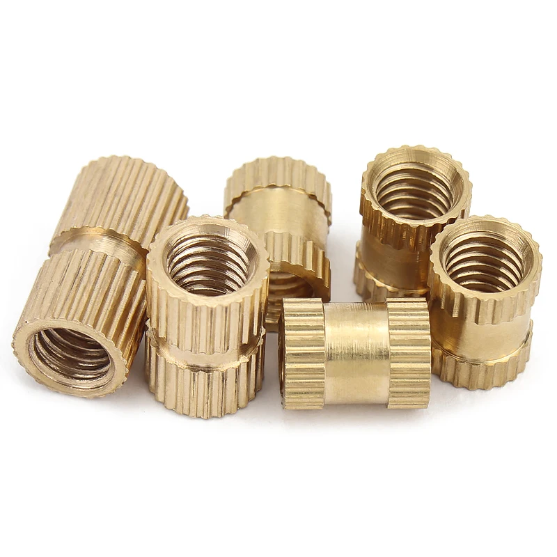 latao solido cobre moldagem por injecao knurl 01