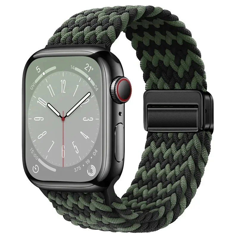 Premium Nylon Braided Loop Strap with Magnetic Closure