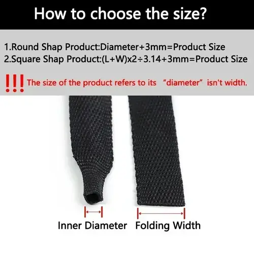 1~50m Braided Cable Sleeve Diameter 4~30mm PET Heat Shrink Tube Insulation Flam Retardant Shrinkable Wire Wrap Sheath Organizer - Image 2