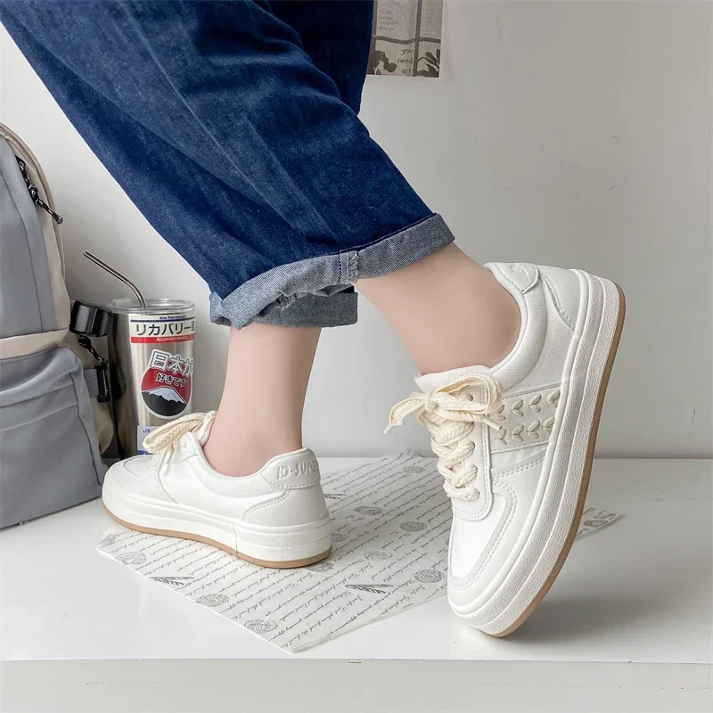 

2023 Fashion Vulcanized Platform Flat Sneakers Women Casual Sports Canvas Shoes Women Shoes Zapatos De Mujer