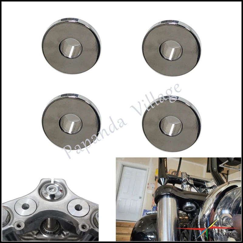 Supporto Per Boccole Riser Manubrio In Acciaio Massiccio Per Moto Harley Softail Touring Dyna Sportster Fxdf Fxdx Flht Xl883 1200 86-21