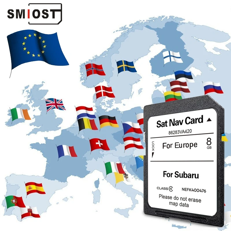 

SMIOST for Subaru BRZ Forester Impreza Car 2023 GPS Navigation SD Card Sat Nav 86283VA420 System Update Latest Map Free Delivery