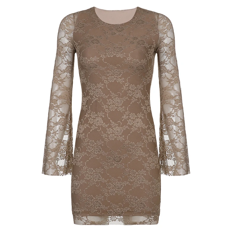 Fairycore Grunge Mini Lace Dress y2k Retro Flare Sleeves Skinny Wrap Bodycon Short Dress Chic Women Elegant Lady Vintage Clothes 12 Fairycore Grunge Mini Lace Dress y2k Retro Flare Sleeves Skinny Wrap Bodycon Short Dress Chic Women Elegant Lady Vintage Clothes