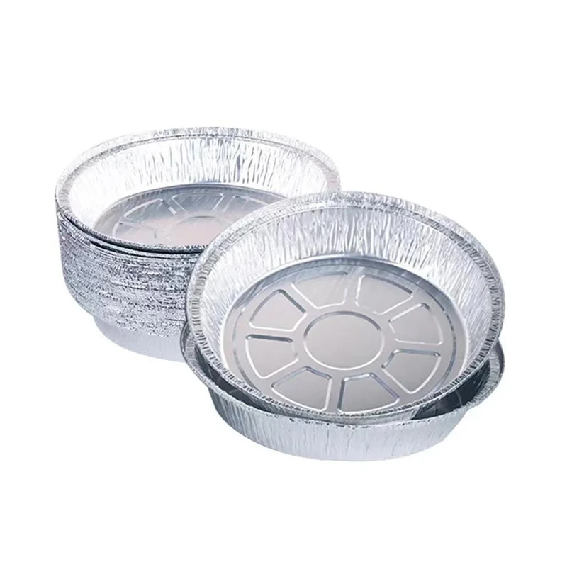 20 Pack 6 Inch Round Aluminium Foil Pans Perfect for Reheating Baking Roasting Meal Prep To-Go Containers for Freezer & Oven