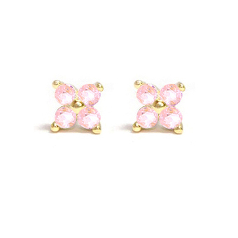925 Sterling Silver All Pink Crystal Pave Hoop Earrings Pink Cubic Zirconia Stone Heart Moon Star Charm Earrings Jewelry