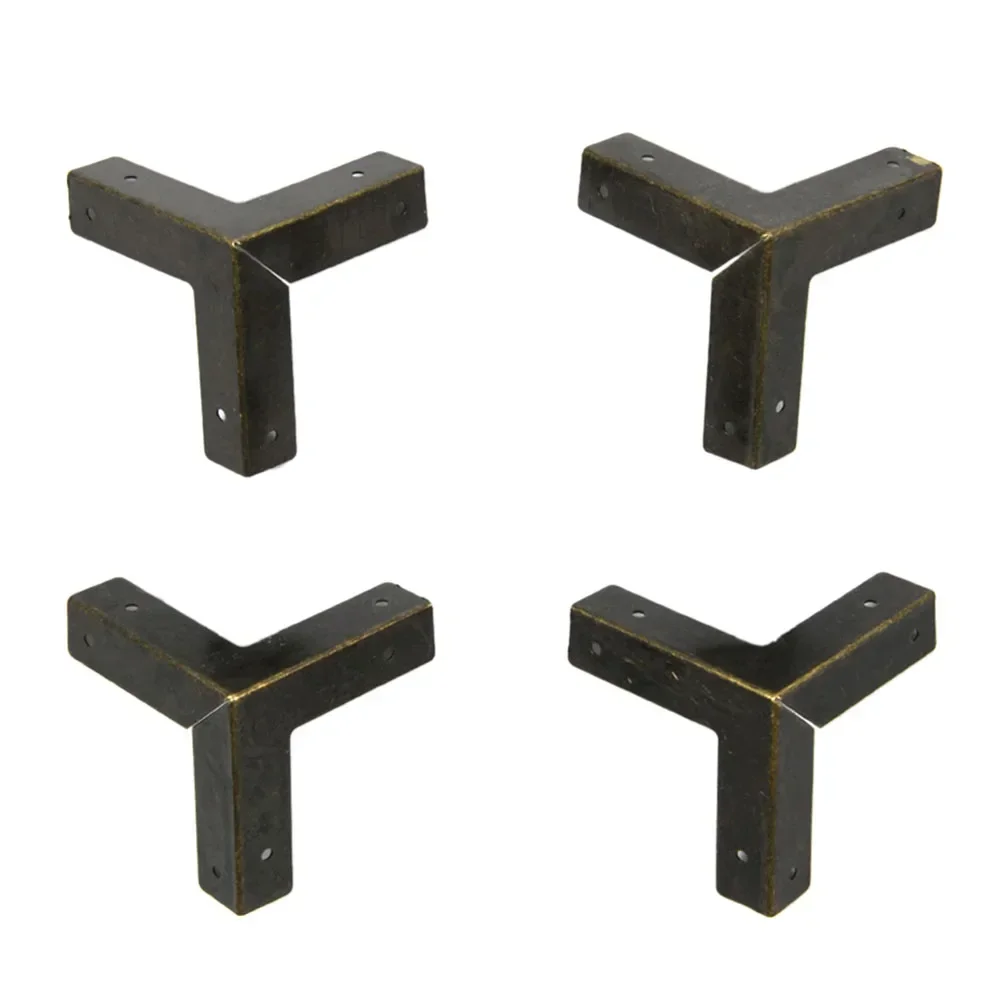 Furniture Corner Protector 4pcs Antique Bronze Wooden Jewelry Gift Box