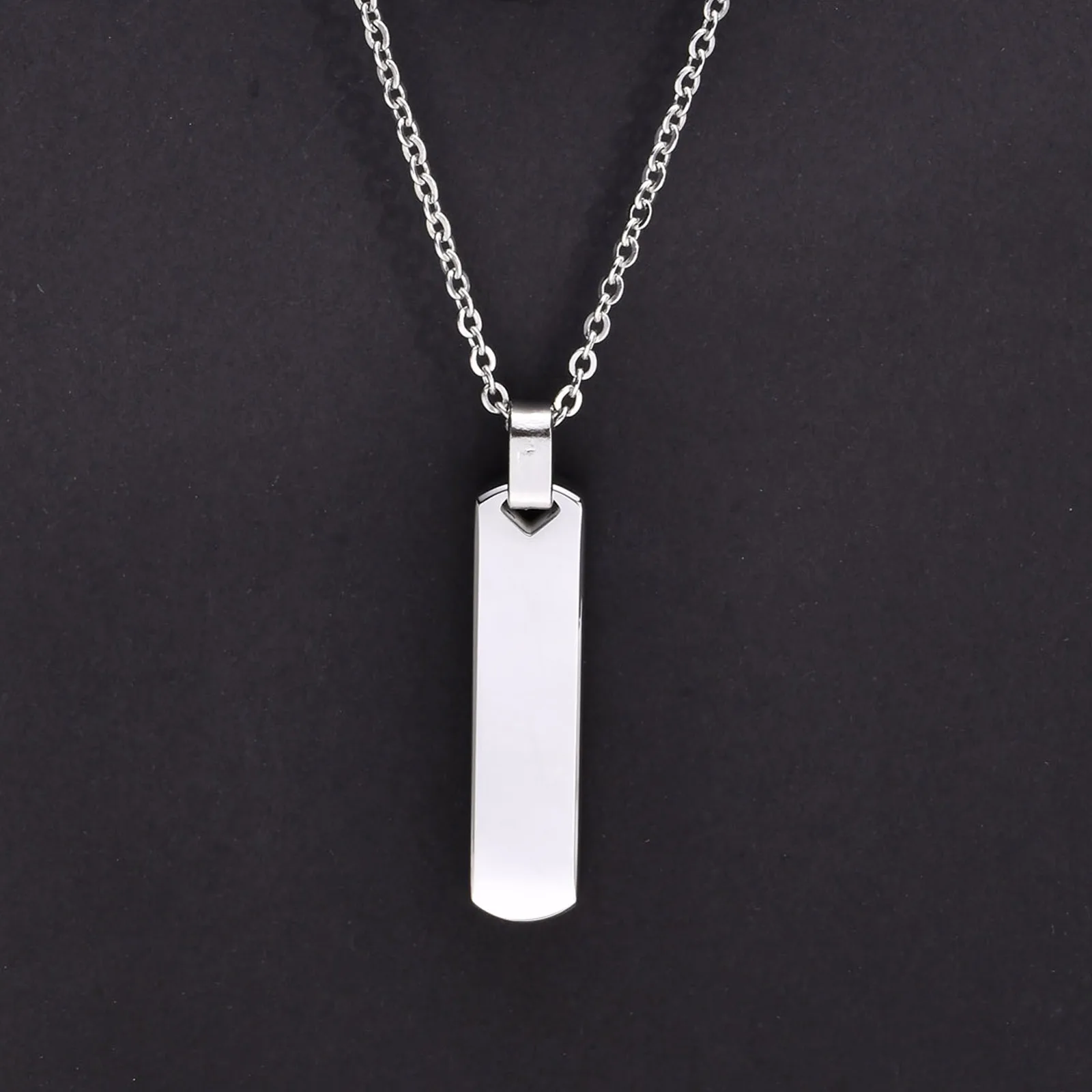 Collana Unisex Con Ciondolo Geometrico In Pietra Naturale E Acciaio Inox – Occhio Di Tigre, Lapislazzuli O Turchese – Gioiello Minimalista Con Catena 60 Cm