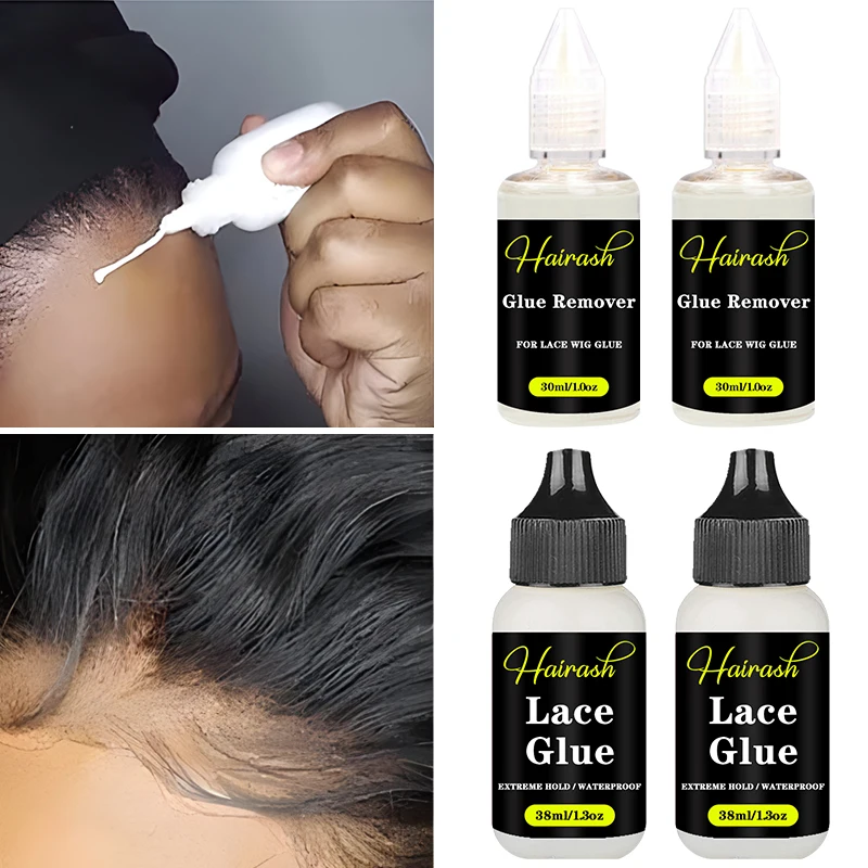 Wig Glue Hair Bonding Glue Wig Glue Remover Lace Wig Glue Wig Install Kit Wig Glue For Lace Front Waterproof Plant Adhesives Remover Lace Glue For Wigs Wig Installation Kit Set