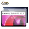 2 Pieces HD Scratch Proof Screen Protector Tempered Glass For Lenovo Tab P12 12.7-inch 2023 Tablet Protective Film 1
