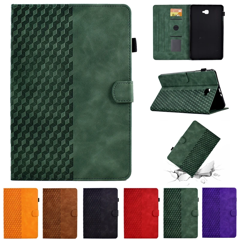 Samsung Galaxy Tab um Case 2023 101 Carteira de Luxo Stand Coque Tablet sm T580 T585 sm T580 T585
