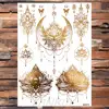 Realistic Elephant Moon Temporary Tattoos For Women Adult Fake Butterfly Lace Mandala Tattoo Sticker Gold Waterproof Chest Tatoo 4