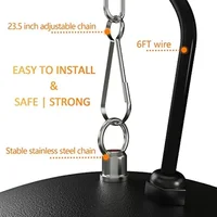 Hanging Patio Heater, 1500W Outdoor/Indoor Electric Patio Heater, Infrared Patio Heater, with 3 Adjustable Modes 6