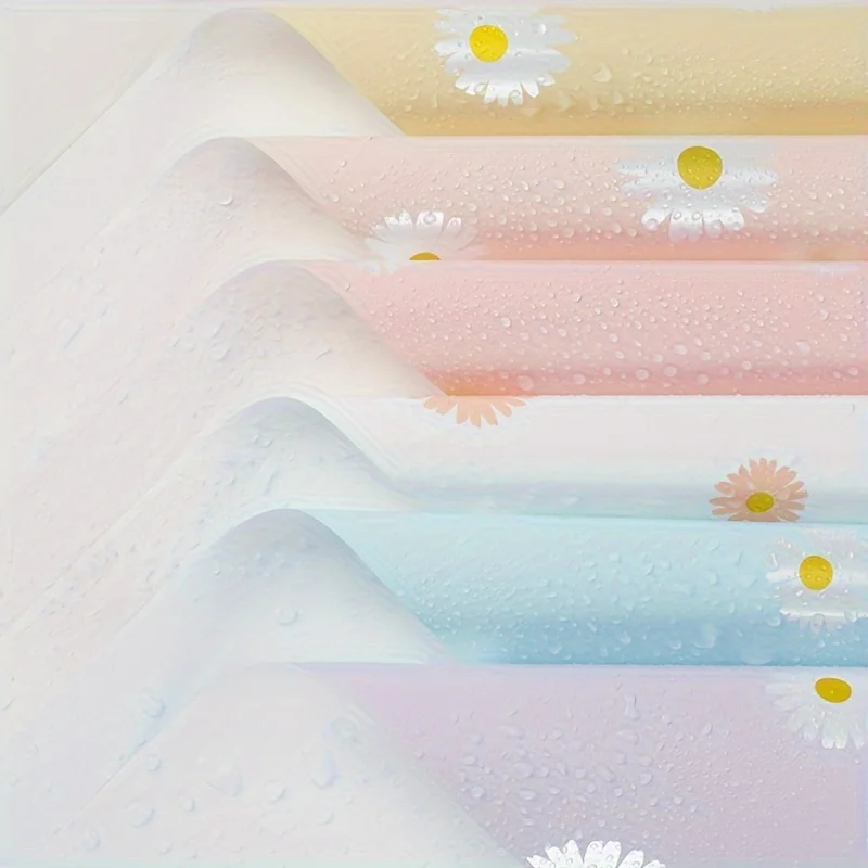 Floral Packaging: Fresh and Delicate Daisy-Inspired Waterproof Wrapping Paper