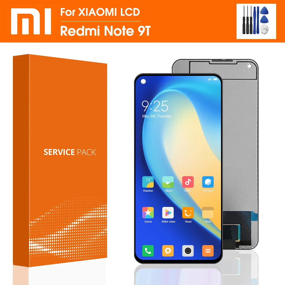 

6.53" Original For Xiaomi Redmi Note 9T LCD Display Touch Screen Digitizer Assembly Replacements Parts For Redmi Note 9 5G LCD