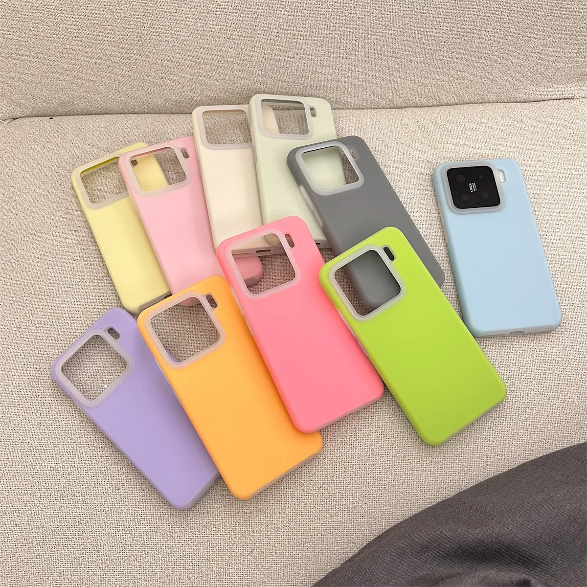 Neon Matte Liquid Silicone Shockproof Fashion Case - Candy Color