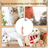 Interactive Cat Toy 2 Mode Rechargeable Self-Play Detachable Rod With Suction Cup Cat Enrichment Toys For Home Furniture Couch 5