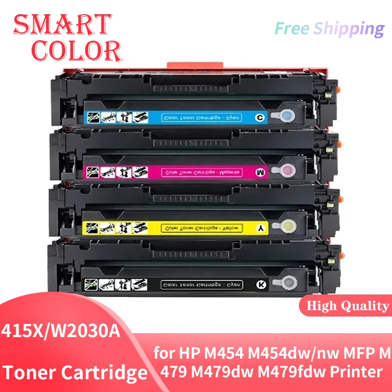 

4 шт., картриджи с тонером 415X 416X 414X для принтера HP M454 M454dw/nw MFP M479 M479dw M479fdw W2030A W2040A