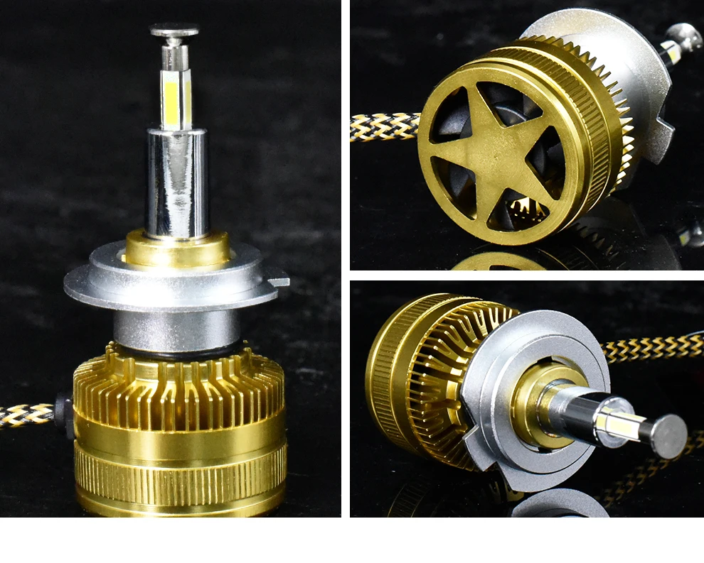 Big Power Superhelle 360-Grad-LED-Scheinwerferlampen mit langer Lebensdauer H1 H7 H11 H8 9005 9006 D2H D1S LED für Autoscheinwerfer – Detail 19