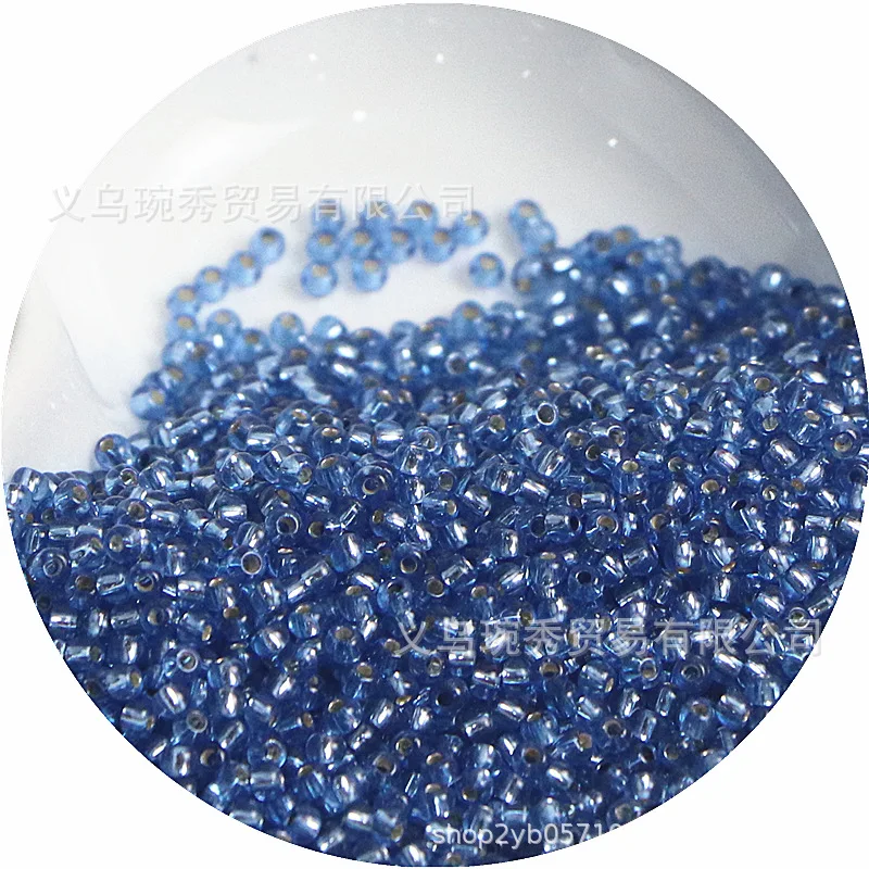 Filled Silver Glass Rice Beads for Handmade DIY Jewelry Accessories